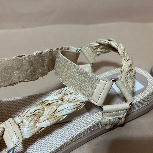 Dolce Vita | Gimra Sandals Light Natural Raffia Braided Platform Sandal Size 8 - Picture 7 of 13